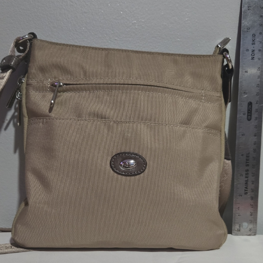 Hexagona Tan Crossbody Bag - Picture 3 of 9